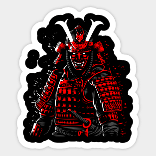 Demon Samurai red Sticker